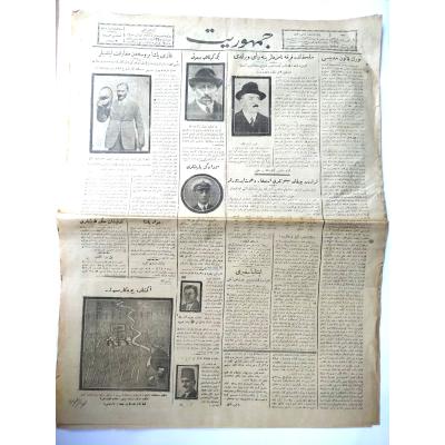 Osmanlıca Cumhuriyet gazetesi 9 Teşrinievvel 1925